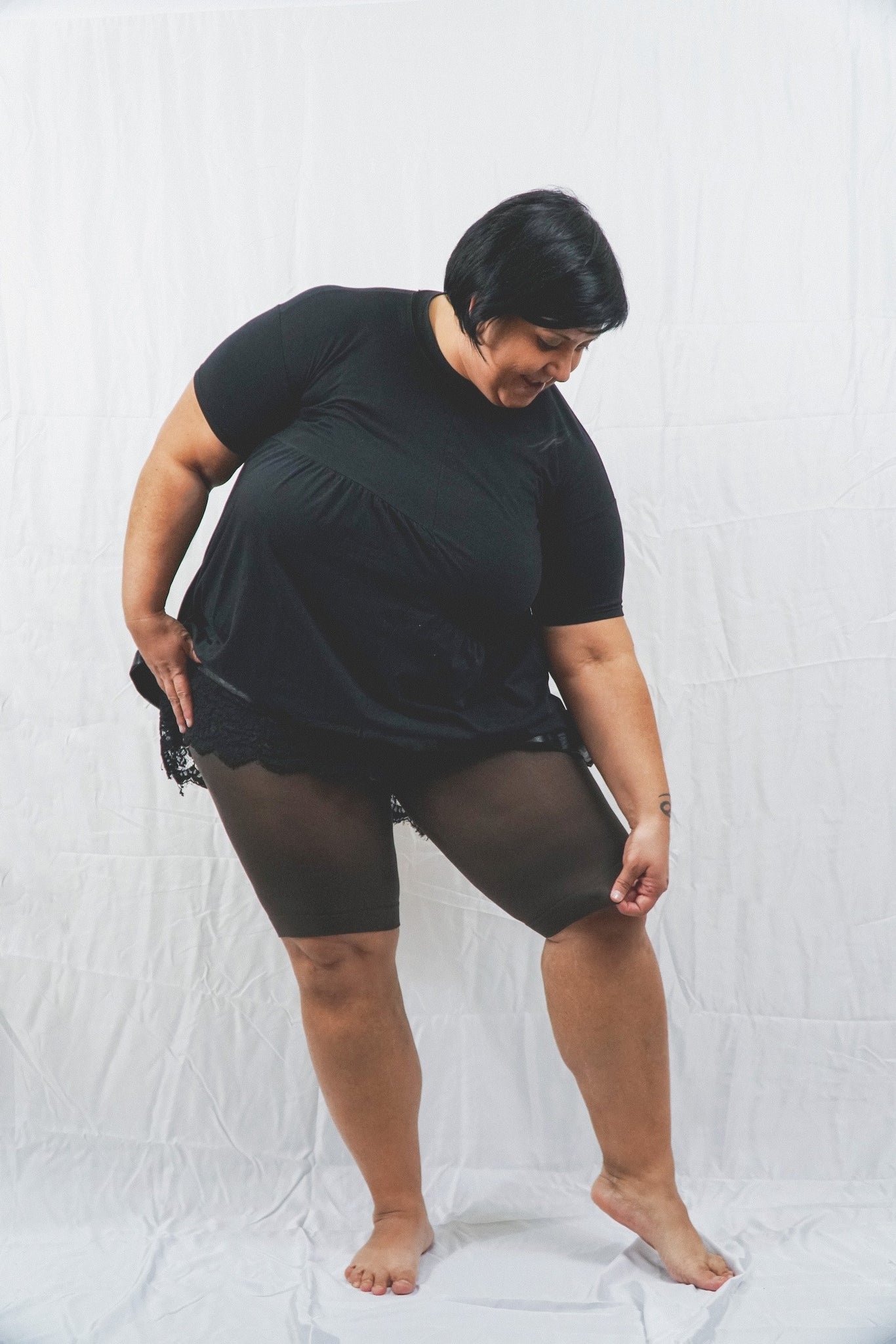 Anti-Chafing Shorts 80 Denier Black - Ms. Shape