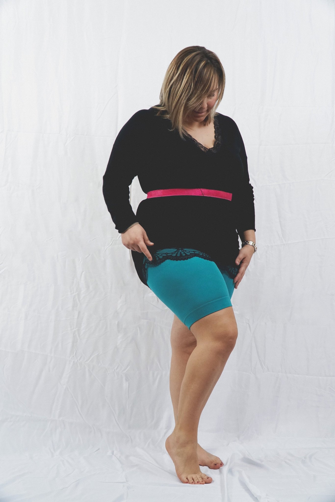 Anti-Chafing Shorts 80 Denier Aqua Tranquility - Ms. Shape