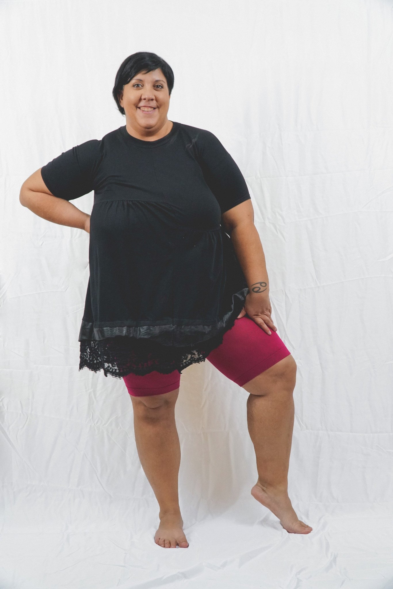 Anti-Chafing Shorts 80 Denier Flamboyant Cerise - Ms. Shape