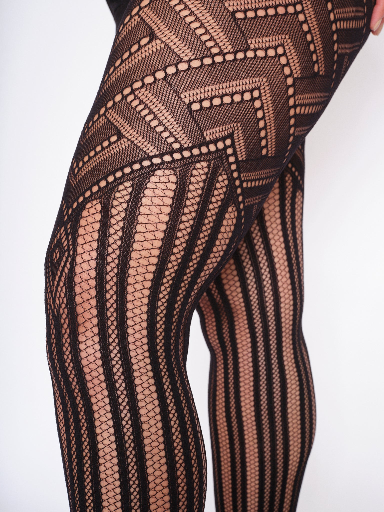 Chevron mini pattern tights, Simons, Shop Women's Tights Online